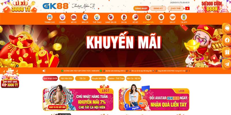 Tổng hợp các chương trình khuyến mãi tại web game