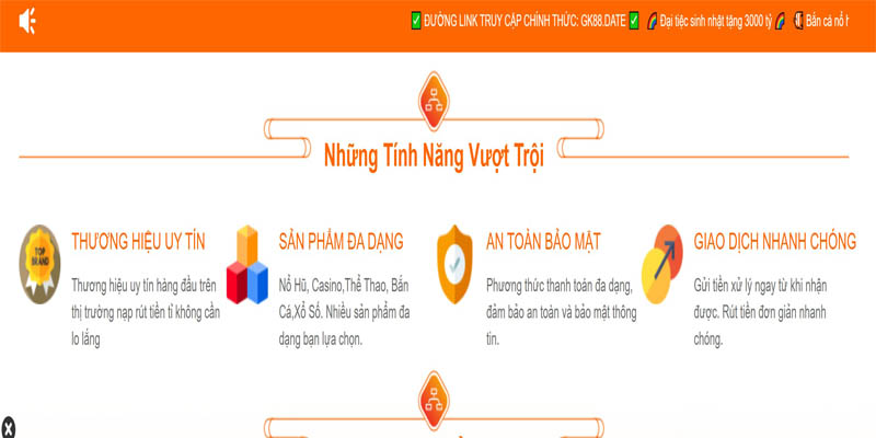 Những điểm nổi bật thu hút người chơi tại trang game
